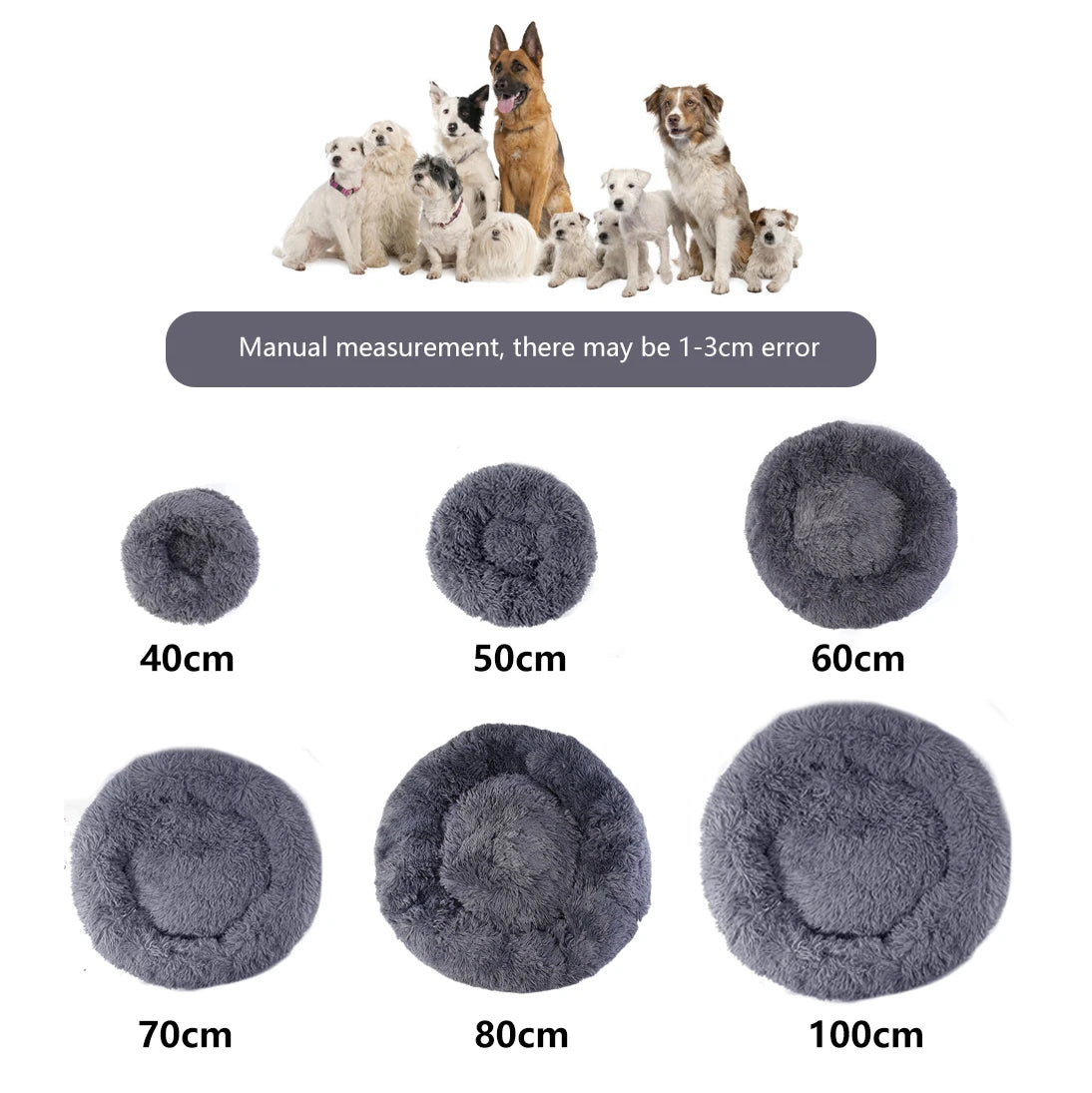 Calming Winter Bed for Dogs & Cats