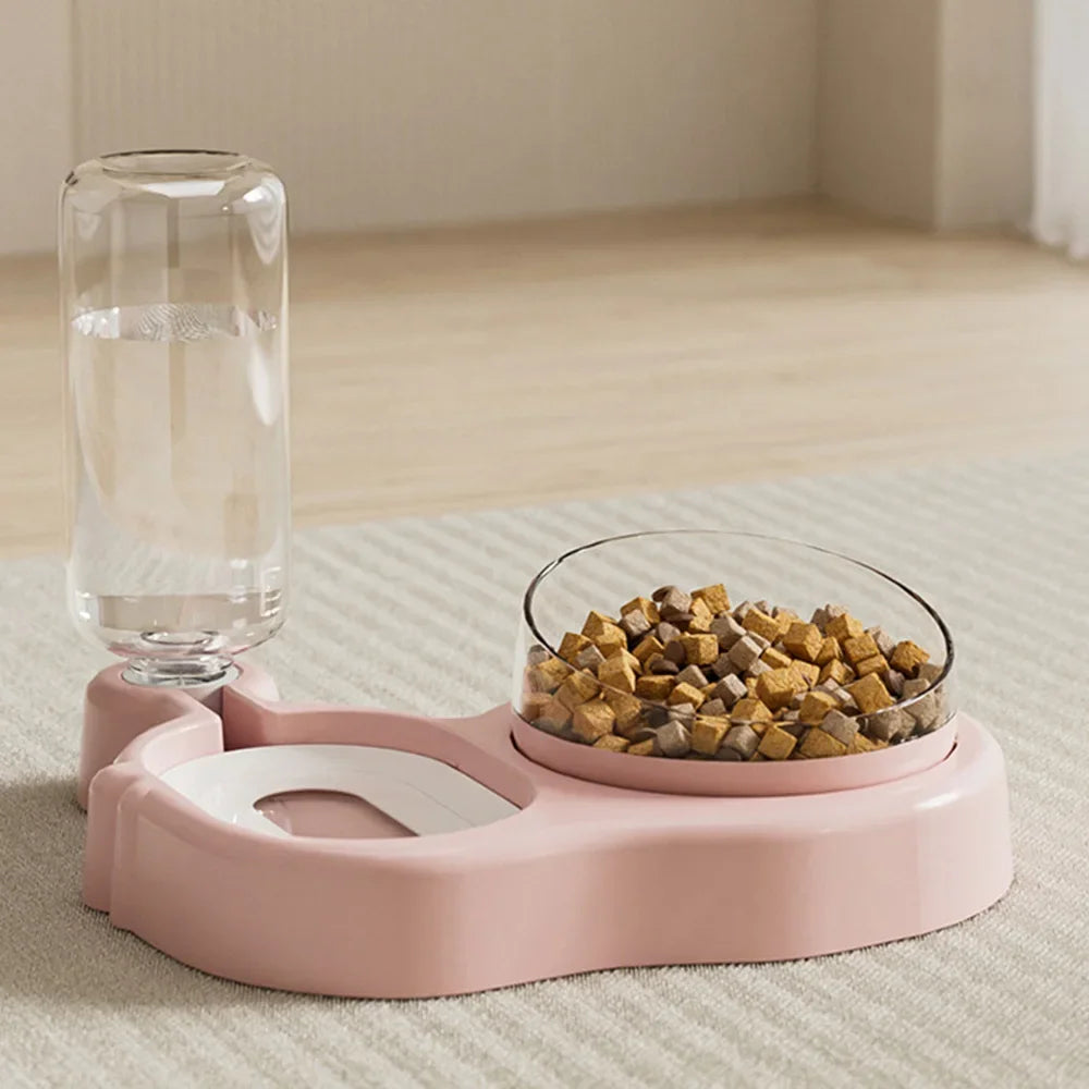 Automatic Anti‑Spill All‑in‑One Feeding Station for Cats and Small Dogs