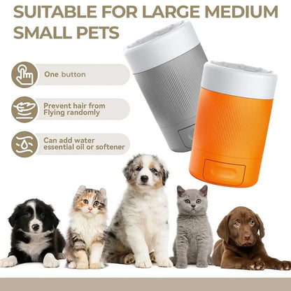 Pet Foot Washing Cup Portable Paw Cleaner with Soft Silicone Brush Easy Clean Tool