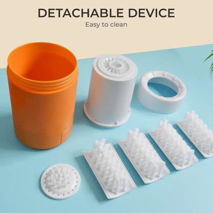 Pet Foot Washing Cup Portable Paw Cleaner with Soft Silicone Brush Easy Clean Tool