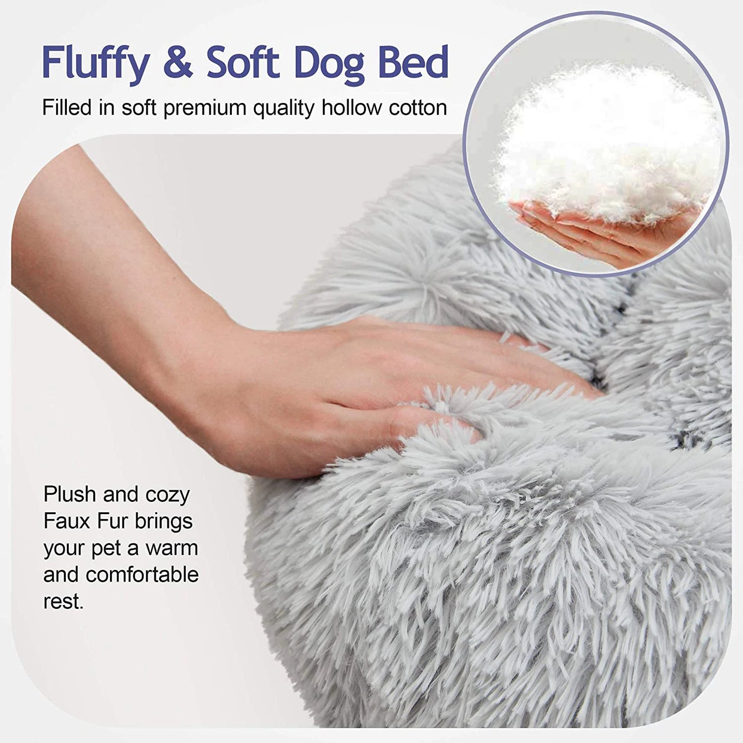 Calming Winter Bed for Dogs & Cats
