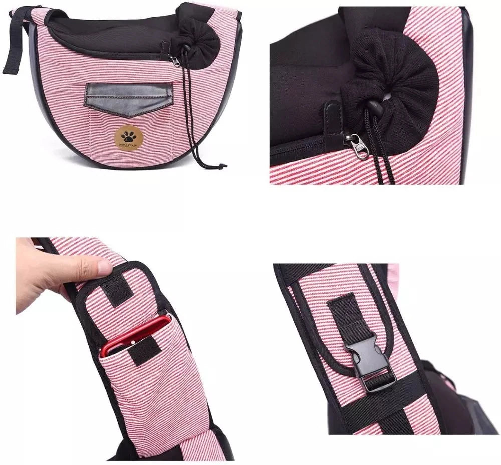 Pet Travel Sling Carriers bag, reversible Perfect for small pets