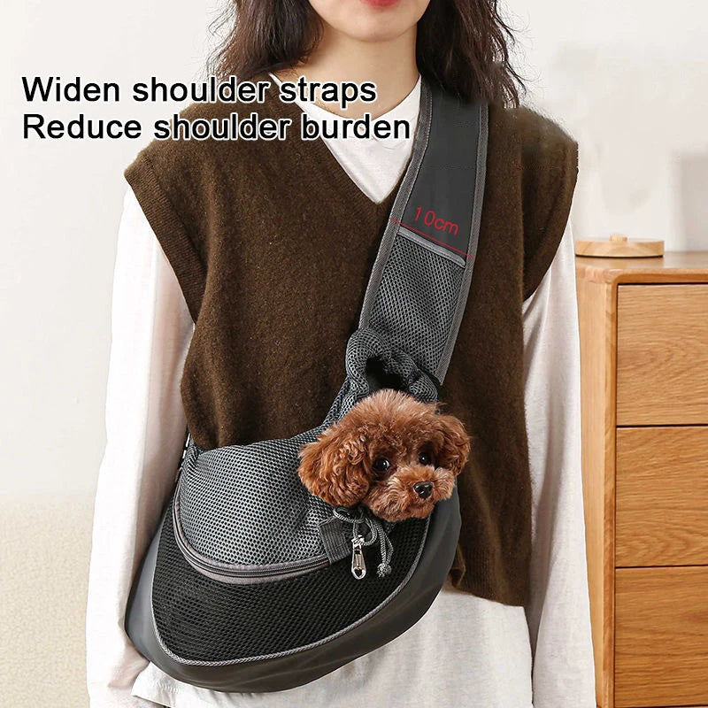 Breathable mesh panels for airflow and comfort pet carrier travel Tote Shoulder Bags