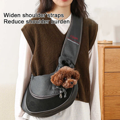 Breathable mesh panels for airflow and comfort pet carrier travel Tote Shoulder Bags