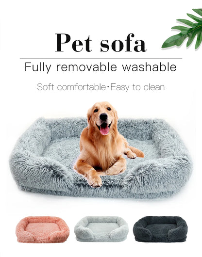 Give your large dog the deep, restorative rest they deserve with this thickened orthopedic bed. The egg‑crate sponge supports joints and pressure points, while the plush cover removes easily for quick washing. Durable, cozy