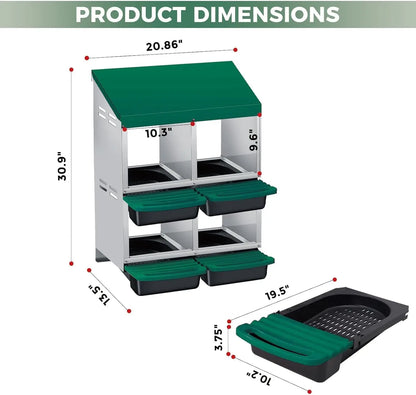 Automatic Egg‑Collecting Nesting Box