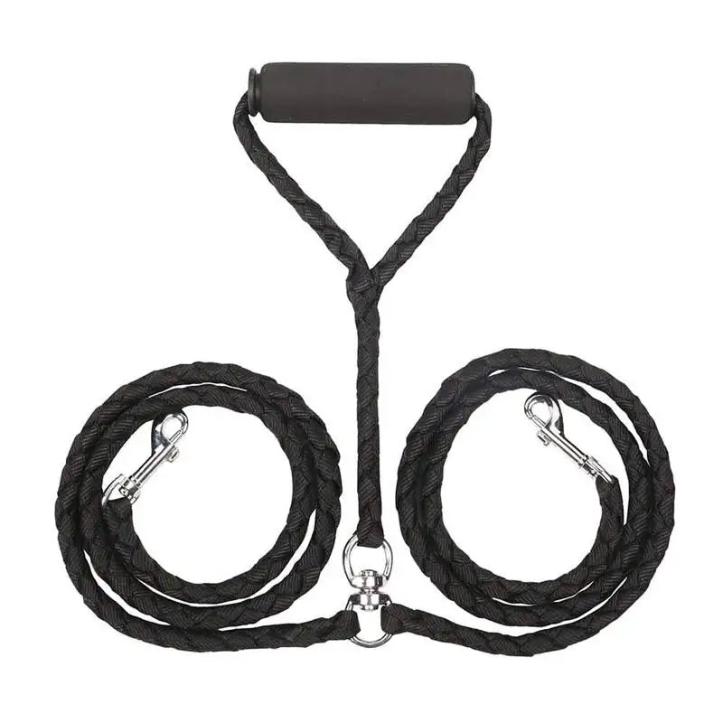 1.4m Pet Double Leash 2 Way Dual Dog Leash Splitter with Elastic Extension.