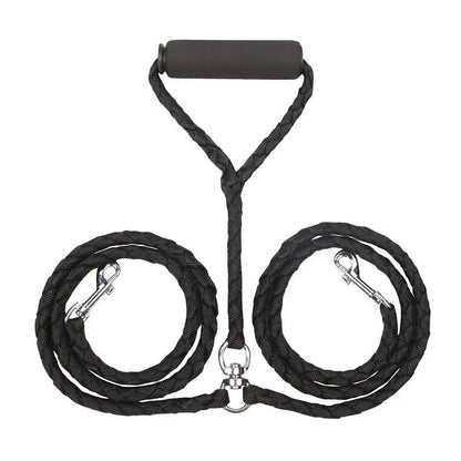 1.4m Pet Double Leash 2 Way Dual Dog Leash Splitter with Elastic Extension.