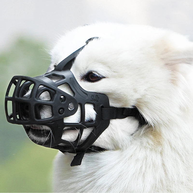 Keep your dog safe and calm with this soft, durable mouth guard. Designed to prevent biting and unwanted chewing, it features a gentle, flexible fit that stays comfortable for small to large dogs. Lightweight, breathable, and