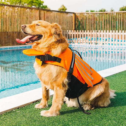 Dog Life Jacket with Wings Design, Swim Safety for Pool & Beach.