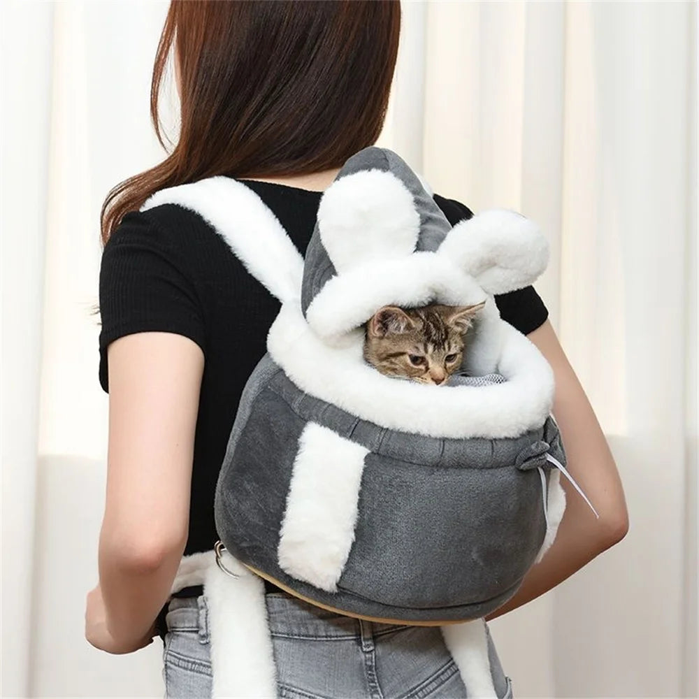 Winter Pet Carrier Backpack – Soft Nest‑Style Travel Bag for Small Dogs & Cats