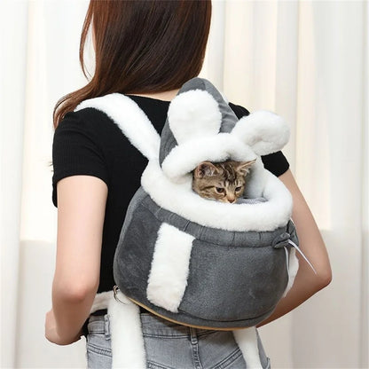 Winter Pet Carrier Backpack – Soft Nest‑Style Travel Bag for Small Dogs & Cats