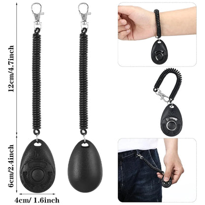 1PC Dog Training Clicker with Adjustable Wrist Strap.