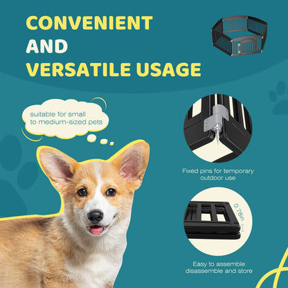 Expandable, Indoor/Outdoor Dog Fence for Medium Dogs & Puppies
