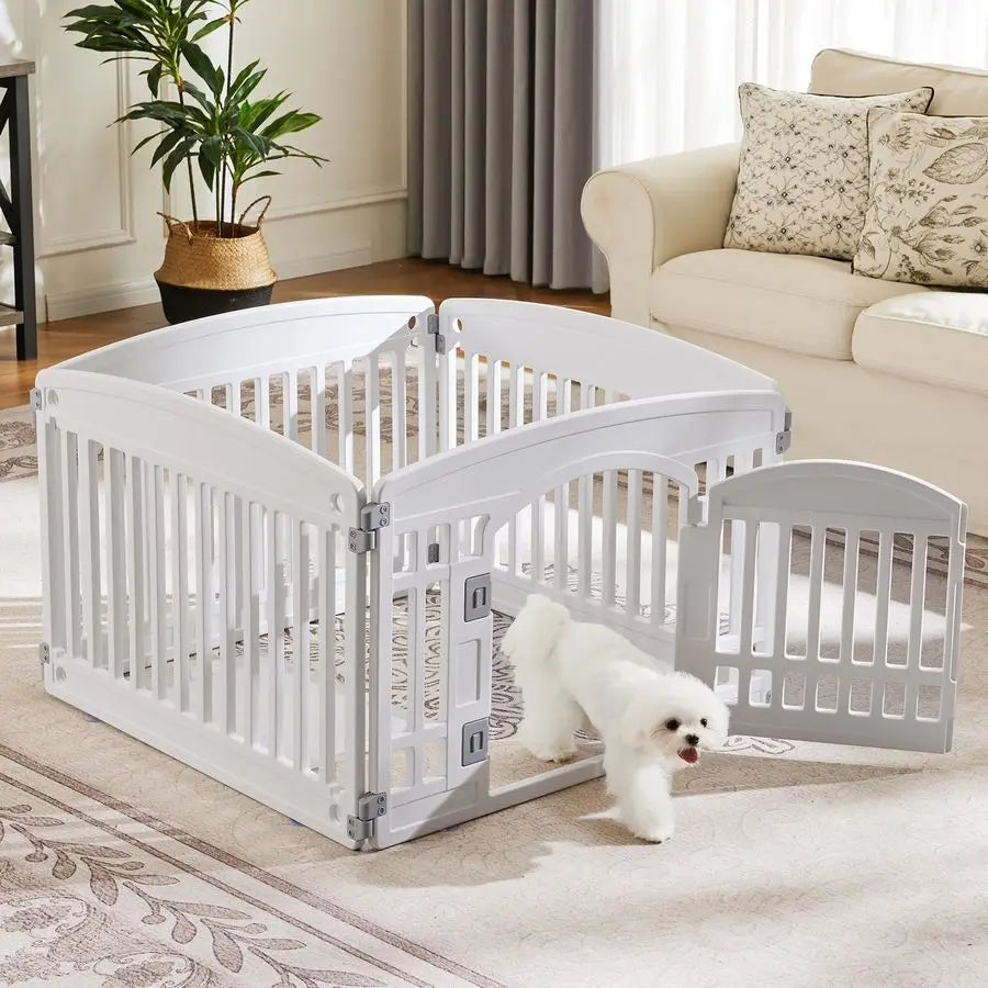 Folding Portable Pet Fence (35 x 35 x 24")