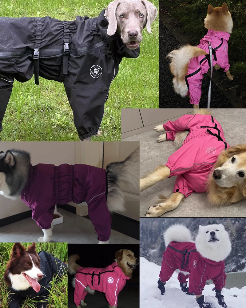 Autumn/Winter Reflective Dog Raincoat