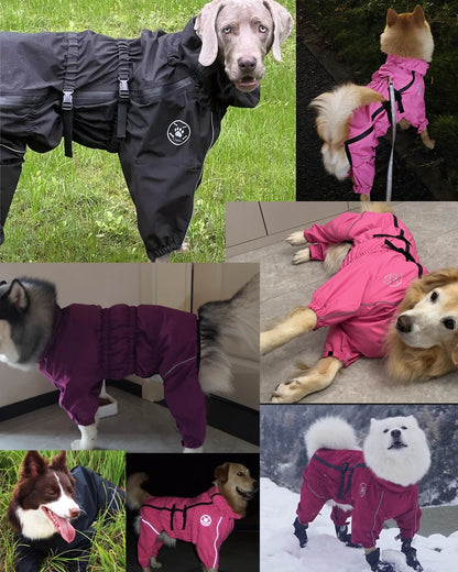 Autumn/Winter Reflective Dog Raincoat