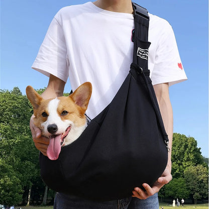 Thick Cotton Pet Outdoor Bag Soft Sloping Shoulder, Perfect for small pets