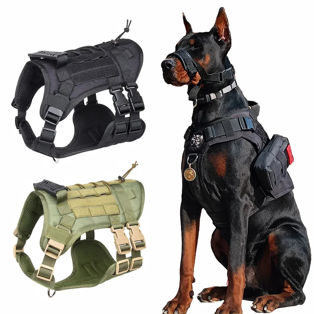 Heavy‑Duty Military Dog Harness – Training & Walking