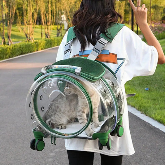 Portable Pet Trolley Case with Wheels