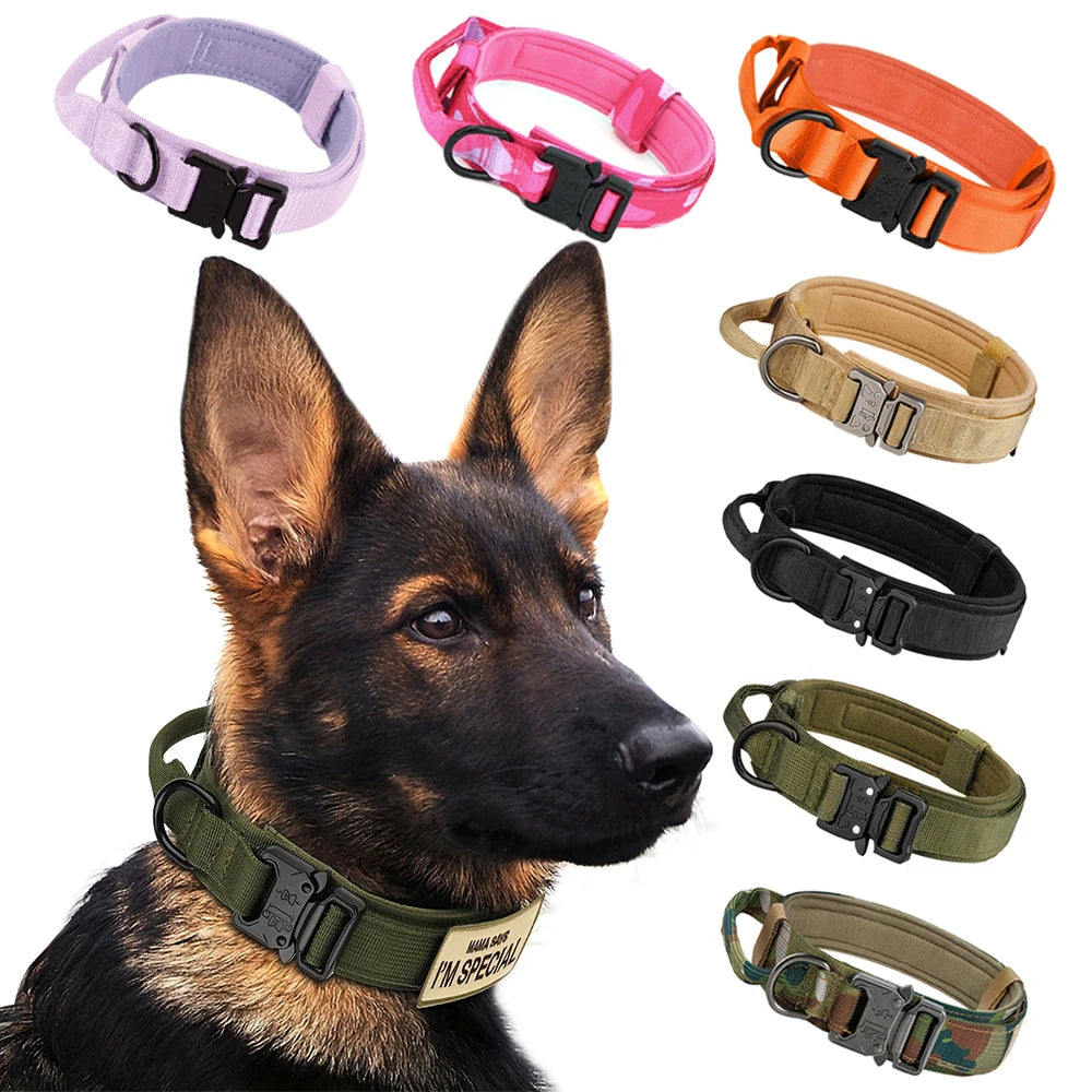 Strong Tactical Dog Collar & Lead – Control Handle