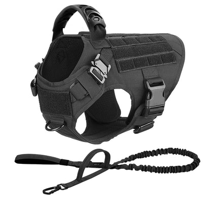 Tactical Dog Harness & Leash Set – No‑Pull, Military‑Grade, Adjustable No‑Pull Tactical Harness for Strong Dogs.