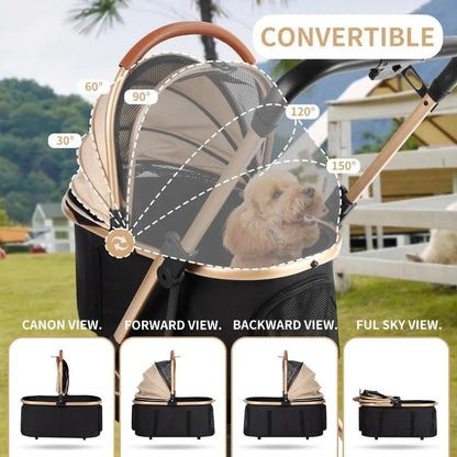 Detachable Carrier Bag: Use as a stroller or a portable pet bag