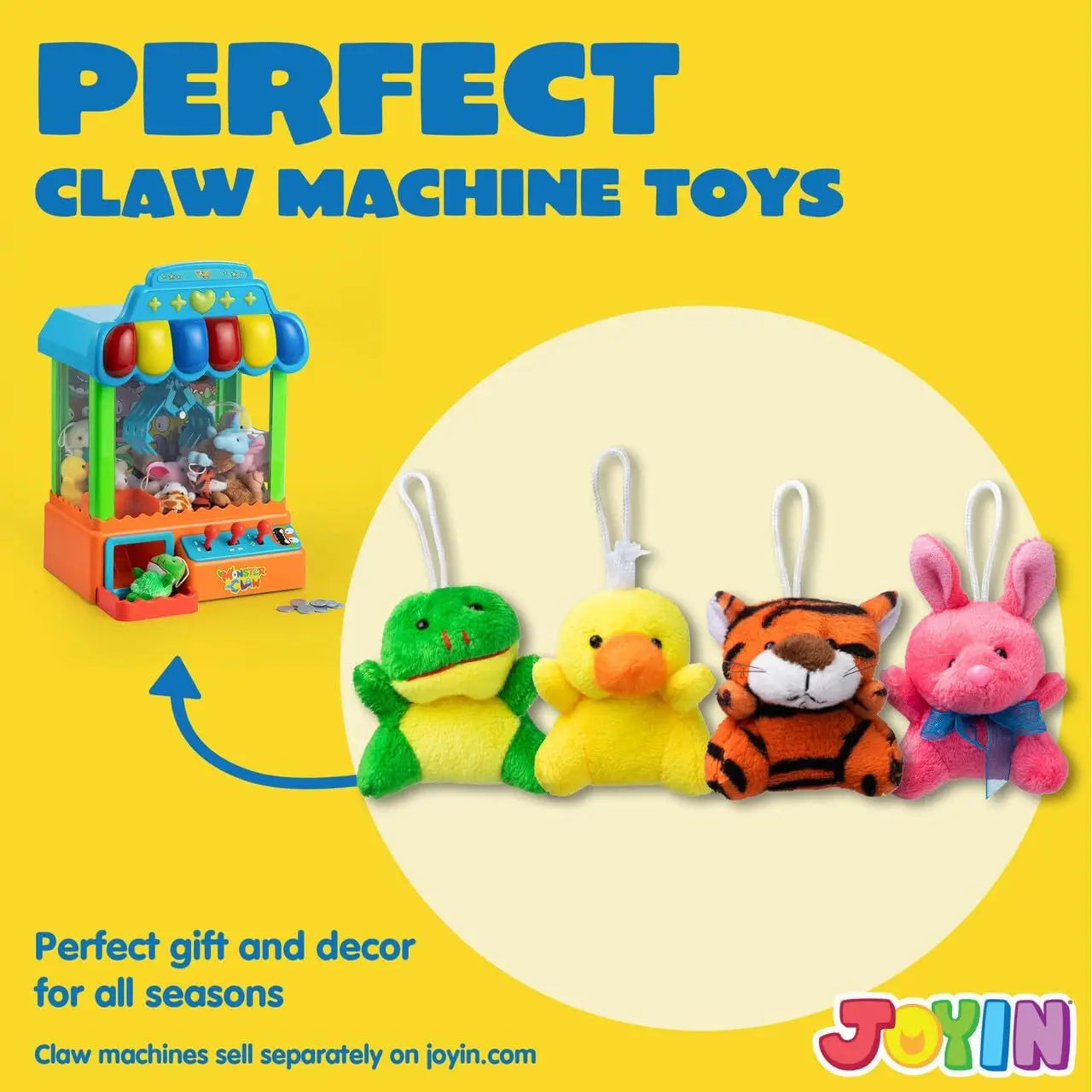 12/36/72 Mini Animal Plush Toys Bulk, Keychains for Kids