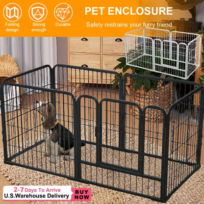 Foldable Dog Indoor/Outdoor Exercise Pen for Puppies & Small Pets