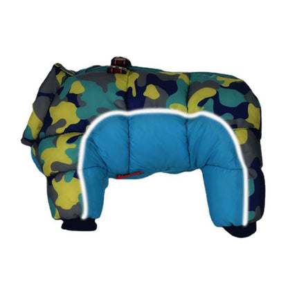 Full‑Body Winter Puffer Coat with Reflective Turtleneck for Small Dogs & Puppies