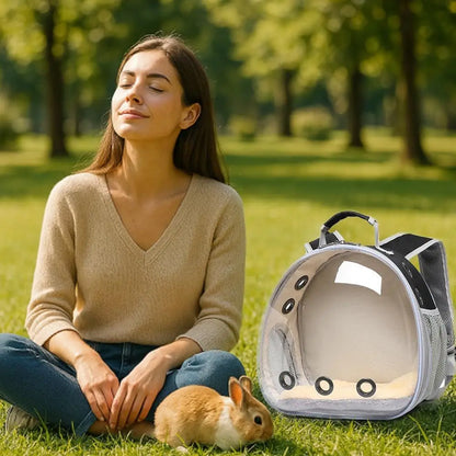 Breathable Travel Carrier for Bunny, Guinea Pig & Small Pets