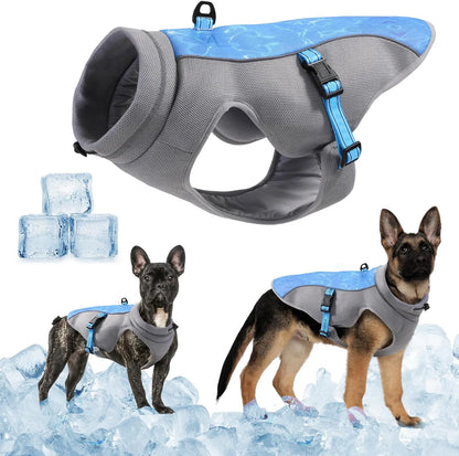 Pet summer clothes, heatstroke prevention, ventilation and cooling.