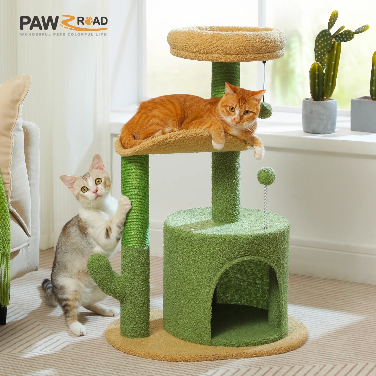 Cat Tower with Hammock, Condo & Perch
