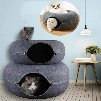 Interactive Cat Bed Tunnel for Play & Training