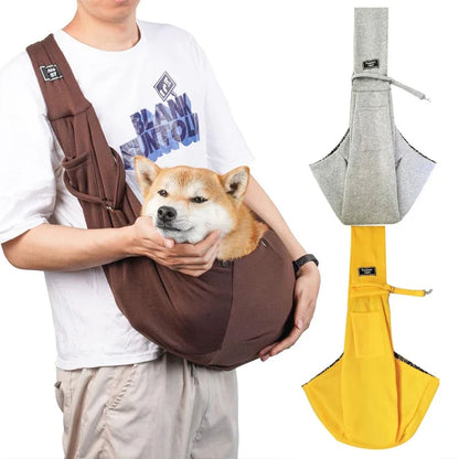 Thick Cotton Pet Outdoor Bag Soft Sloping Shoulder, Perfect for small pets