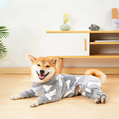 Warm Dog Jumpsuit for Small–Large Breeds