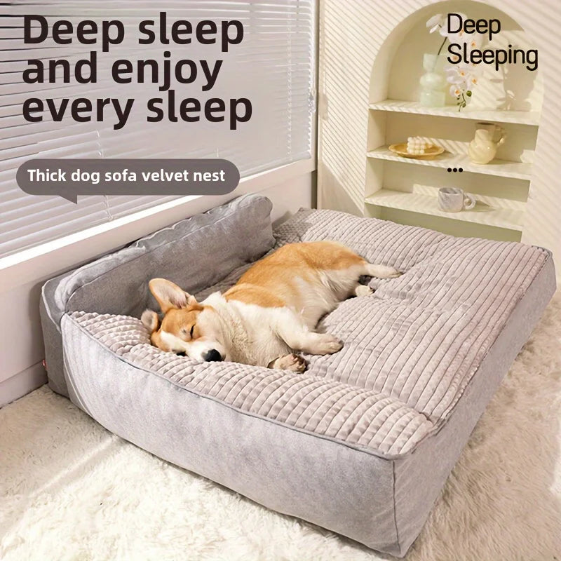 New Cat/Dog Bed – Non‑Slip, Winter Warm, Removable & Washable Cushion. Warm Puppy Kennel Bed – Soft, Washable & Indoor‑Ready.