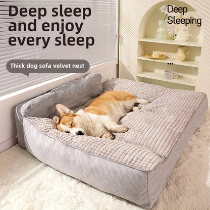 New Cat/Dog Bed – Non‑Slip, Winter Warm, Removable & Washable Cushion. Warm Puppy Kennel Bed – Soft, Washable & Indoor‑Ready.