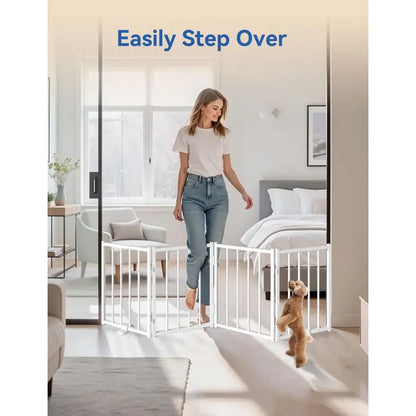 Foldable 16.5" Step‑Over Dog Gate