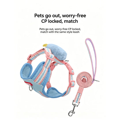 Small Dog Anti‑Escape Harness – Soft Vest Style, Adjustable Anti‑Escape Pet Harness for Small Breeds.