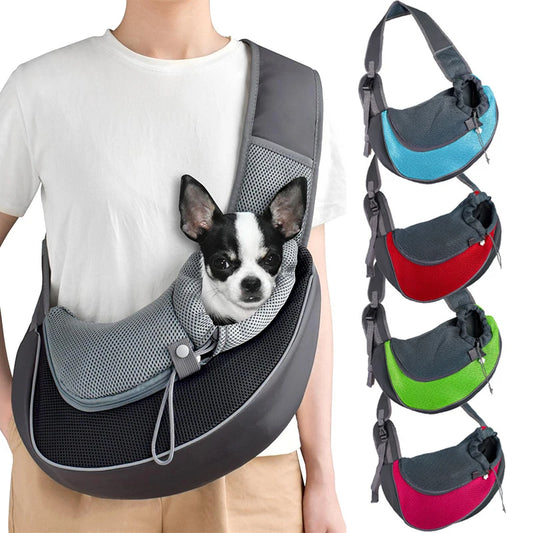 Breathable mesh panels for airflow and comfort pet carrier travel Tote Shoulder Bags