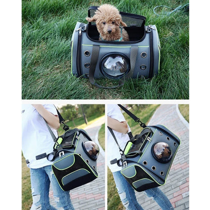Portable Pet Carrying Case – Breathable Cat Handbag & Shoulder Dog Carrier, Space Backpack for Puppies