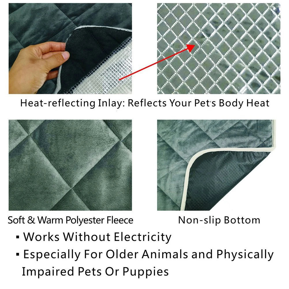 Washable Thermal Bed Pad for Cats & Dogs,