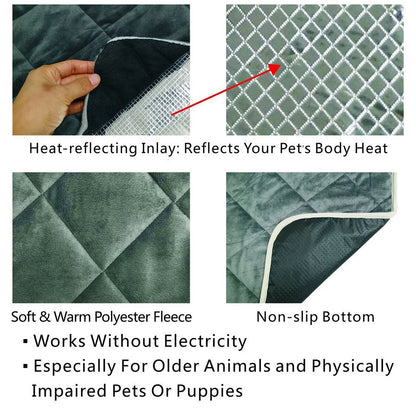 Washable Thermal Bed Pad for Cats & Dogs,