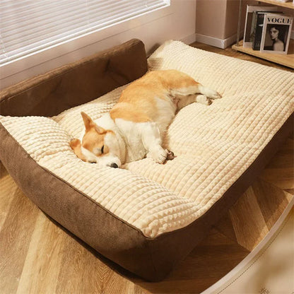 Give your big pup the comfort they crave with this plush autumn‑and‑winter dog sofa. Perfect for Golden Retrievers and other large breeds, it offers deep, restful sleep with soft cushioning and a cozy kennel‑style desig