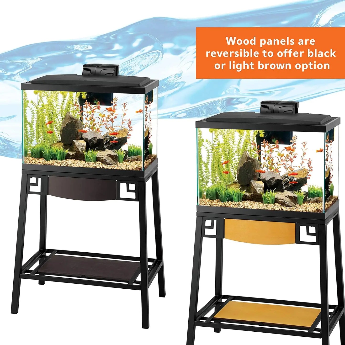 10 Gallon Fish Aquarium Stand with Steel Frame