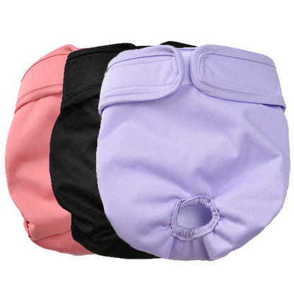 3Pcs Breathable Soft, Elastic, Washable Pet Period Panties