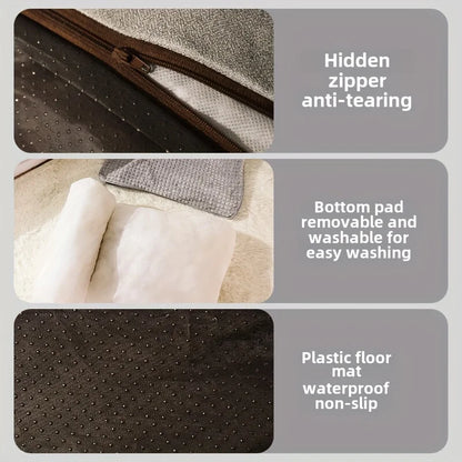 New Cat/Dog Bed – Non‑Slip, Winter Warm, Removable & Washable Cushion. Warm Puppy Kennel Bed – Soft, Washable & Indoor‑Ready.