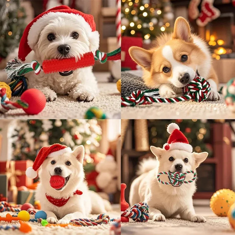 Christmas Dog Toys 15‑Pack for Small & Medium Puppies