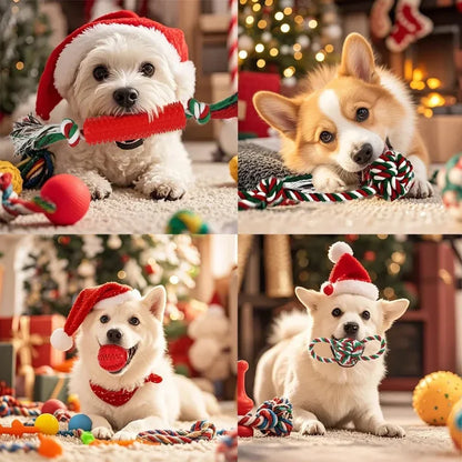 Christmas Dog Toys 15‑Pack for Small & Medium Puppies